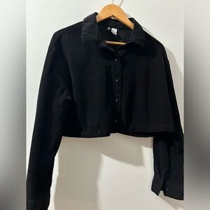 Cropped corduroy jacket. Women’s size medium